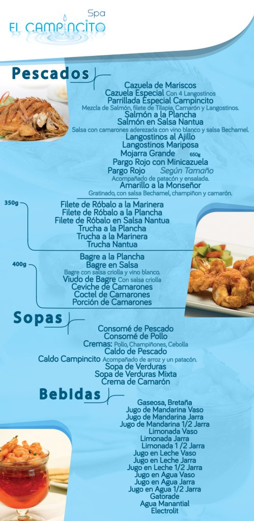 Carta Restaurante El Campincito